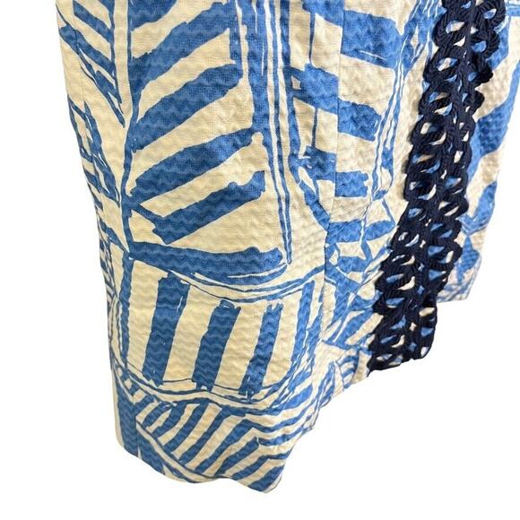 Lilly Pulitzer Annabelle Shift Blue Nautical Mini Sleeveless 100% Cotton Dress 4 - Picture 2 of 16